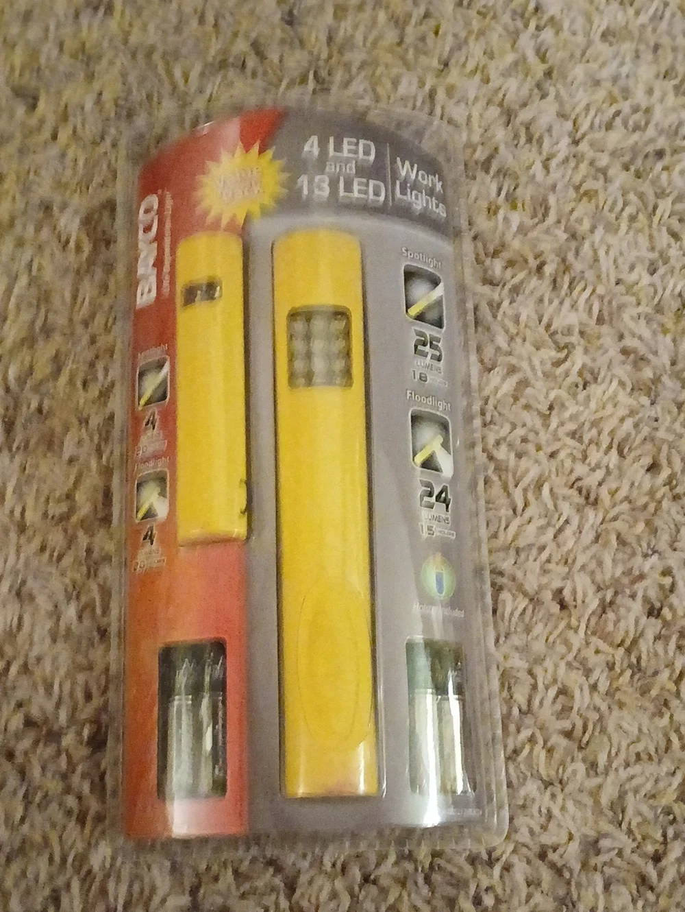 Yellow LED Work Light Set - 2 Pack